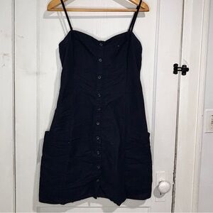 Elegant Black Button-Down Dress
